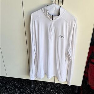 Callaway White Quarter-Zip Performance Jacket